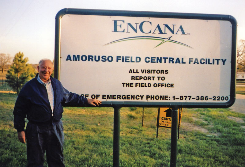 Activity at the East Texas Amoruso Field, named after its discoverer, John Amoruso an Honorary AAPG member who is vice chair of the AAPG Foundation Board of Trustees. He also was AAPG president in 1983-84 and in 2007 was the inaugural recipient of the Halbouty Outstanding Leadership Award.
Photo courtesy of John Amoruso. 