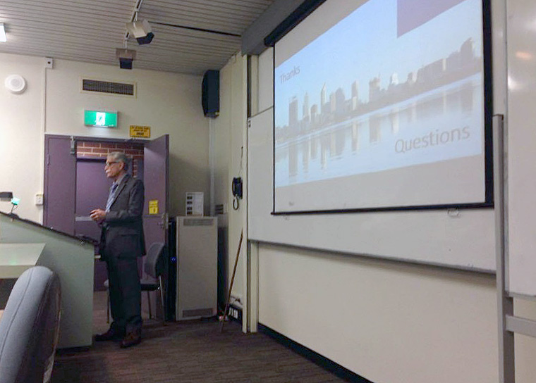 Ameed Ghori at Curtin University, Perth, September 2016
