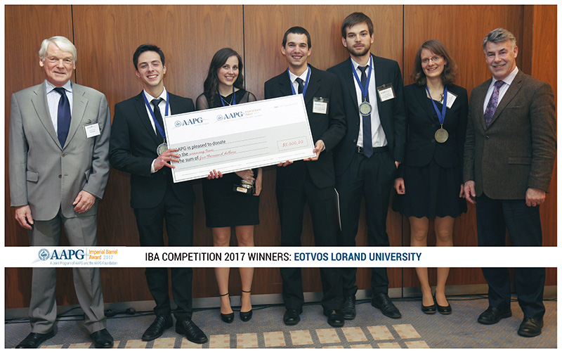 AAPG Europe Region 1st Place Winners Eotvos Lorand University Hungary