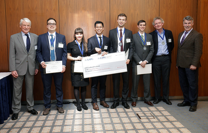 AAPG Europe Region 2nd Place Winners Royal Holloway University of London