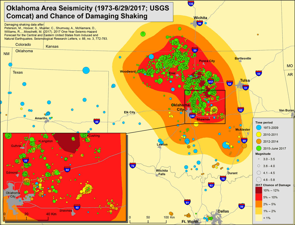 2017 Oklahoma Area Seismicity