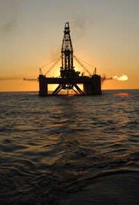 Northwest Australia provided some success stories for 2008 – especially its northwest offshore region. Shown here, 2007’s Brunello-1 in the Carnarvon Basin.