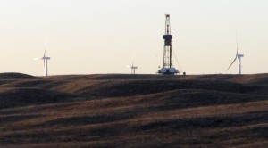 Rig in the middle of the Niobrara play in Wyomin