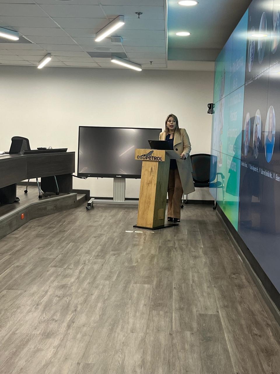 View from Abroad Linda Montilla presenting